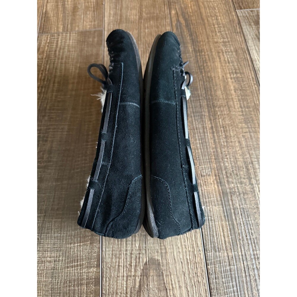 SO Berkley Suede Moccasin Slippers Sz. 8 Black - Picture 6 of 8